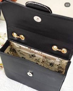 Chic Black Chain Sling Bag