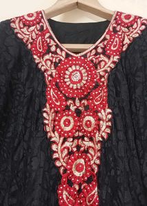 Embroidered long frock