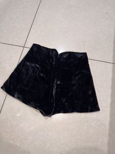 Black Velvet Shorts