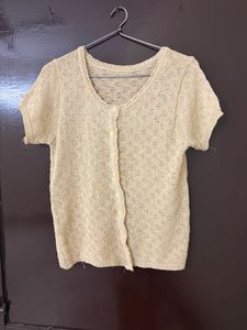 Lightweight Knitted Short Sleeve Top
