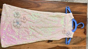 Sparkly Sequin with Floral Embellishments