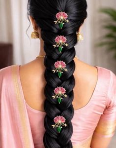 Lotus Floral Kundan & Pearl Dangle Set of 5