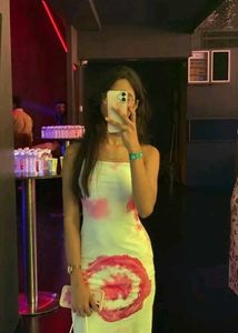 Floral Print Dress and 12 matching press on nails