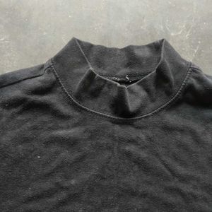 Classic Mock Neck Long Sleeve Top