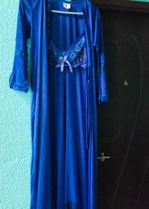 Elegant Blue Lingerie Set