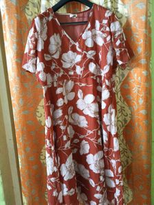 Floral Print Midi Dress