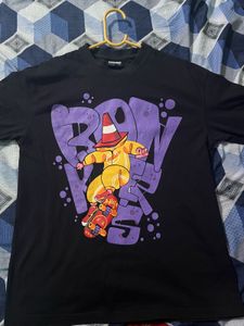 Graphic Print Black T-Shirt