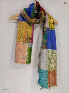 Colorful Patchwork Baul Kantha Stoles