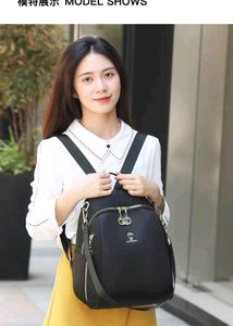 Chic Black Convertible Backpack Purse
