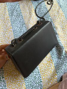 Chic Black Clutch with Chain Strap