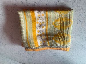 Elegant Floral Print Saree