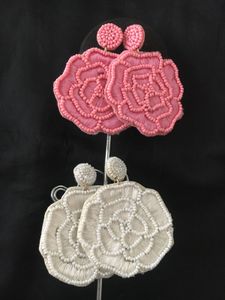 Beaded Flower Earrings
