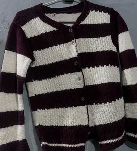 Cozy Striped Knit Cardigan