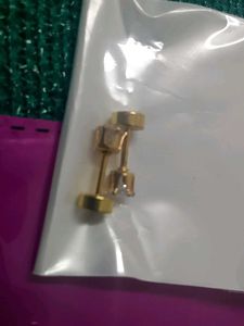 pure silver earring with artificial pairs