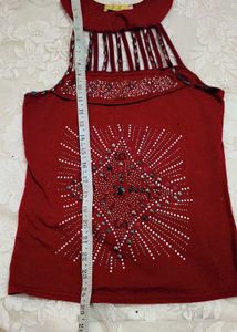 Very Beautiful Sleevless Neck Top
