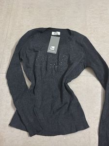 Chic Embellished Knit Sweater