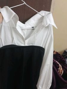 Chic Two-Tone Long Sleeve Top
