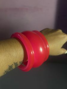 Vibrant Red Statement Bangle Set