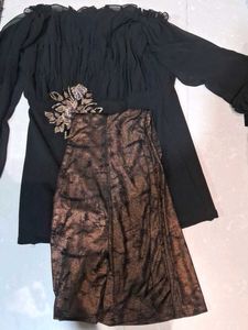 Elegant Black Embroidered Blouse