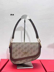 Guess Shoulder Bag Monogram Brown