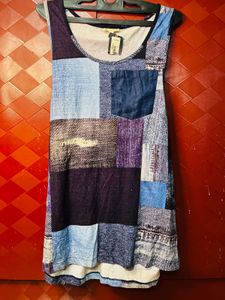 Patchwork Sleeveless Top