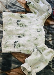Chic Floral Print Wrap Top