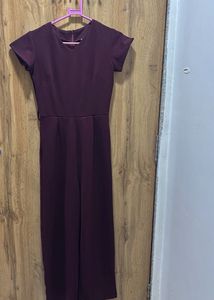 Stylish Burgundy Jumpsuit
