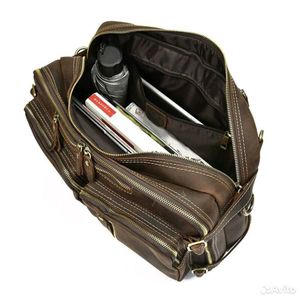 Genuine Leather Multi-Pocket Bag 4 in 1