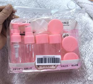 Pink Travel Makeup Container Set