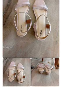 pink flat sandal