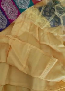 NEW - GORGEOUS NET &amp; BROCADE DRESS