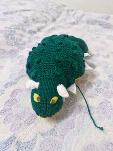 Knitted Crocodille Toy