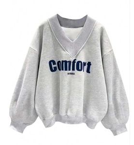 Veroconvic V Neck Grey Sweatshirt