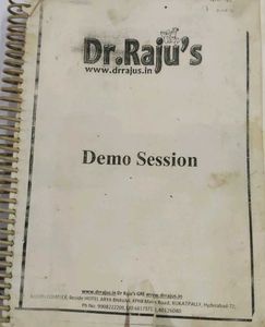 Dr. Raju's Demo Session Notes GRE