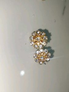 Sparkling Floral Stud Earrings