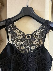 Sparkling Black Sequin Cami Top (M-L)