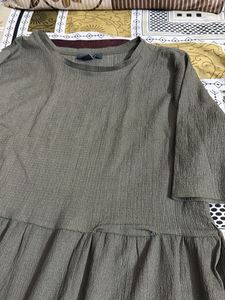 Boho Tiered Olive Green Dress