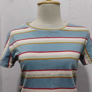 Striped Crew Neck T-Shirt