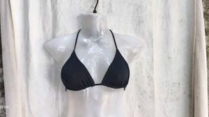 17810. Classic Black Triangle Bikini Top