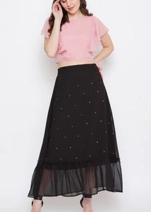 Pink Ruffle Sleeve Top