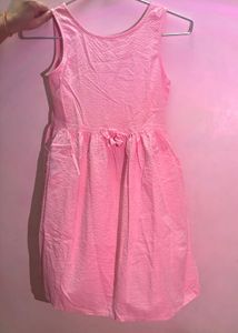H&amp;m Pink Seersucker Dress