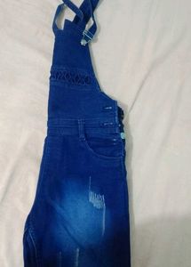 Y2k Blue Denim Dungaree
