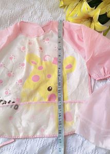 Very Cute N Beautiful Frock With Long Sleeves Bib