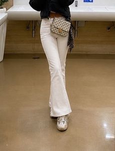 White Bootcut Denim Jeans