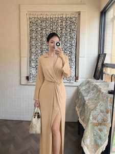 Zara Beige Satin Dress