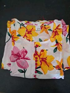 Floral Print Kurta