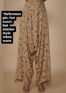 Signal Boho Smocked wide leg Palazzo- size:M