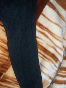 Men's Black Cable Knit Sweater