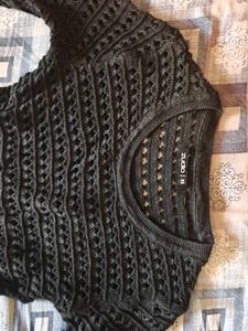 Cropped Mesh Top