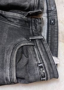 Men's Blue V-Neck T-Shirt &amp; Grey Jeans